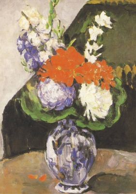 Blumenstr.i.kl.Delft.Vase, Cezanne