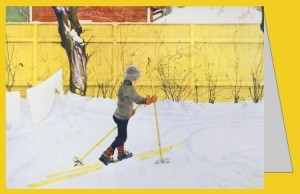 Larsson, C. Esbjörn auf Skiern, 1909. DK