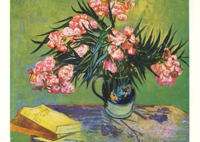 Gogh, V. Stillleben: Vase mit Oleander u. Bücher, 1888. KK