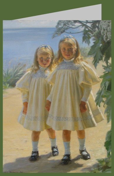 Peder Severin Krøyer. Zwei Mädchen am Strand (ohne Titel)