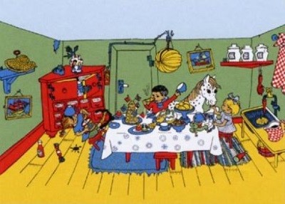 Tischset, Pippis Party