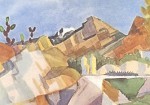 August Macke. Felsige Landschaft, 1914