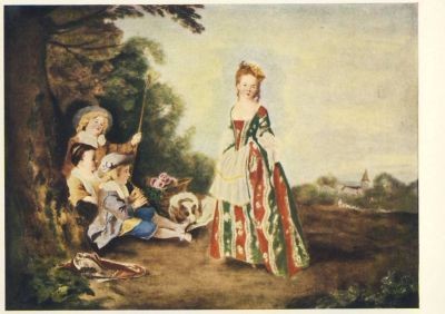 Watteau, A. Tanz im Freien. KK