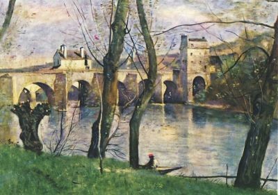 Camille Corot. Die Brücke von Mantes. KK