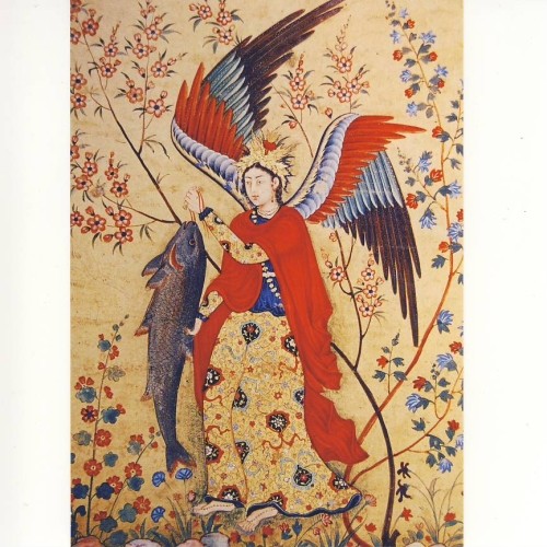 Mongolische Schule. Raphael, Engel des Tobias, 16/17 Jh. KK