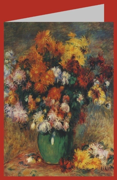 Piere-Auguste Renoir. Vase mit Chrysanthemen