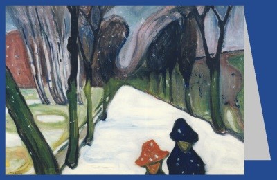 Edvard Munch. Allee im Schneegestöber, 1906