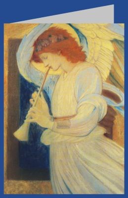 Edward Burne-Jones. Flageolett spielender Engel.