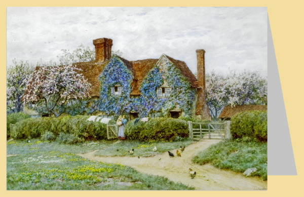 Helen Allingham. Buckinghamshire house Penstreet 1900