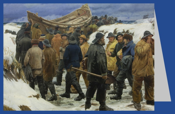 Michael Ancher. Mit dem Rettungsboot durch die Dünen, 1883