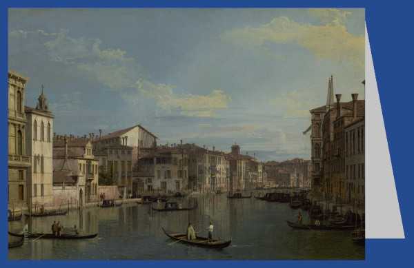 Antonio Canal (Canaletto). Der Canal Grande in Venedig vom Palazzo Flangini