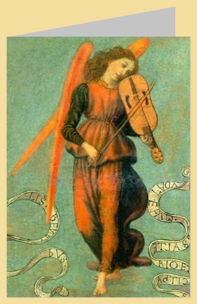 Botticini, Francesco. Fiedel spielender Engel, 1475-97. DK