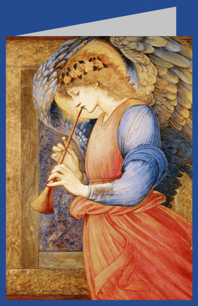 Edward Burne-Jones. Flageolett spielender Engel