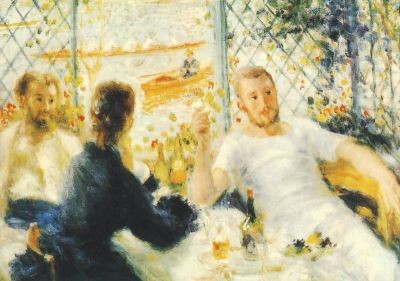 Piere-Auguste Renoir. Mahlzeit der Ruderer