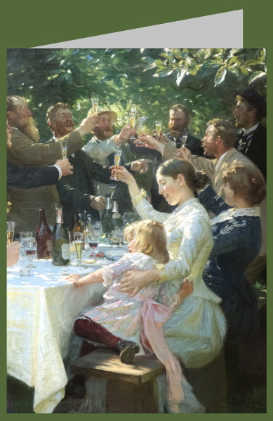 Peder Severin Krøyer. Feier der Künstler in Skagen, 1888