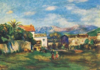 Renoir, A. Vue de Cagnes. KK