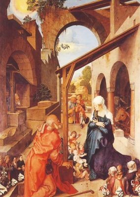 Albrecht Dürer. Die Geburt Christi,Paumgartner Altar. 2.Wahl