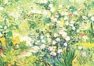 Gogh, V. Blühende Rosenbüsche. KK