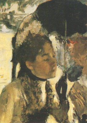 Edgar Degas. Frau mit Sonnenschirm