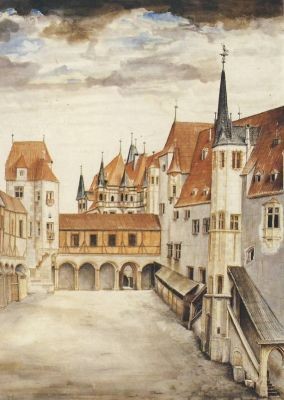 Albrecht Dürer. Hof der Innsbrücker Burg II. KK
