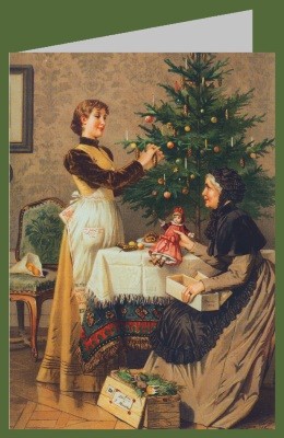 Robert Beyschlag. Unter dem Weihnachtsbaum, 1892