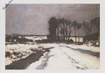 Hans Ende. Gehöft im Schnee, 1901
