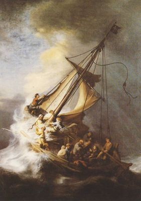 Rembrandt. Der Sturm auf dem See Genezareth, 1633. KK