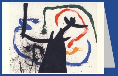Joan Miró. Frau und Vögel, 1969