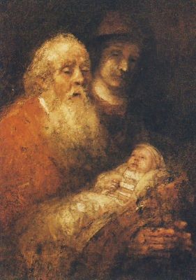 Simeons Lobgesang, Rembrandt