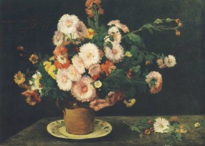 Gustave Courbet. Asternstrauß