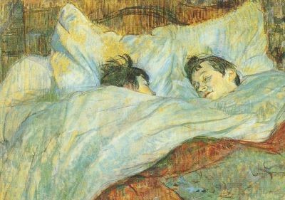 Henri de Toulouse-Lautrec. Das Bett, um 1892. KK
