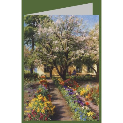 Peder Mønsted. Blühender Garten im...