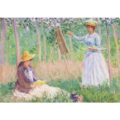 Claude Monet, Im Garten von Giverny; Blanche Hoschedé