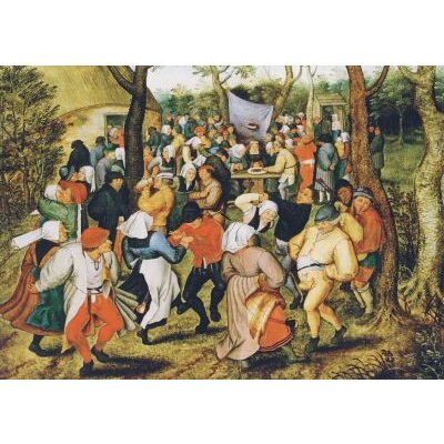 Pieter Bruegel d. J., Der Hochzeitstanz im Freien, um 1607