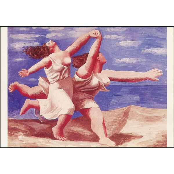 Pablo Picasso. Zwei Frauen über den Strand laufend