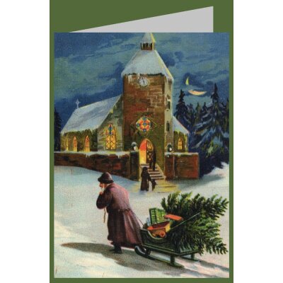 Anonymer Künstler. Fröhliche Weihnachten, um 1905