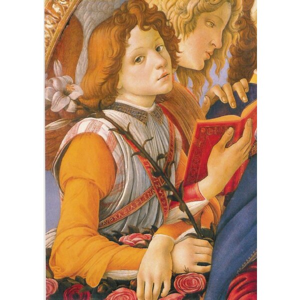 Sandro Botticelli. Madonna mit dem Granatapfel,1487.Ausschn.