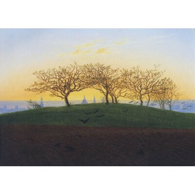 Caspar David Friedrich. Hügel und Bruchacker bei...