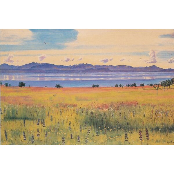 Ferdinand Hodler. Der genfersee von St.-Prex aus 1901
