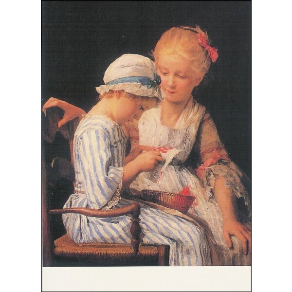 Albert Anker. Die Strickerinnen, 1875