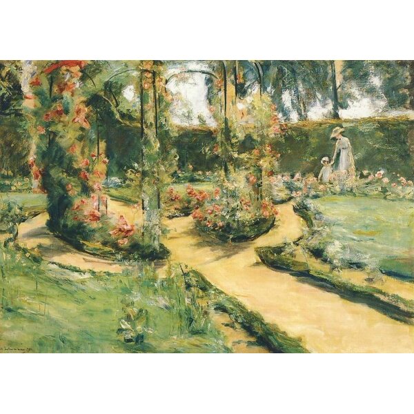 Max Liebermann. Der Rosengarten in Wannsee/Tochter,1920. KK