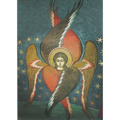 Seraphim aus "Himmlische Hierarchien", Anf. 16.Jh.Fresko