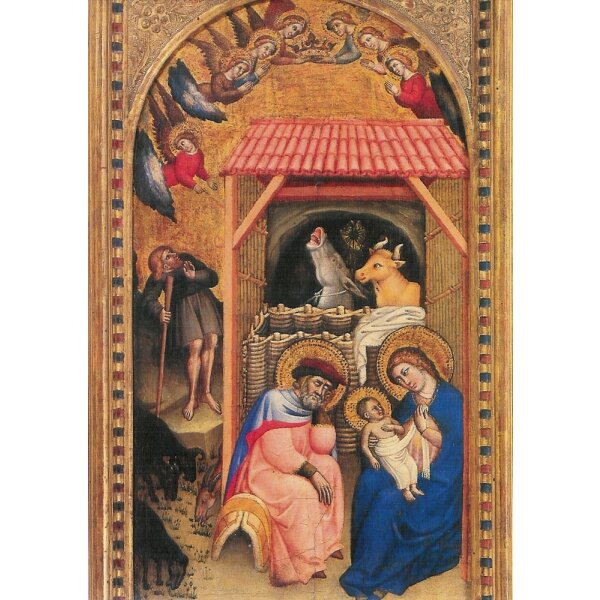 Crocifissi, Simone. Geburt Christi, um 1380