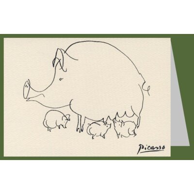 Pablo Picasso. Das Schwein / The Sow / La truie, 1952