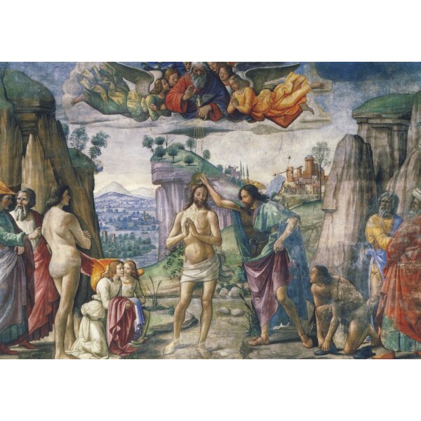 Domenico Ghirlandaio. Taufe Christi, Fresco