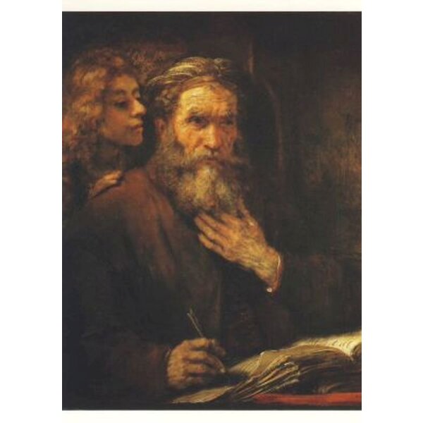 Rembrandt. Der Evangelist Matthäus w.d.e. Engel insp.