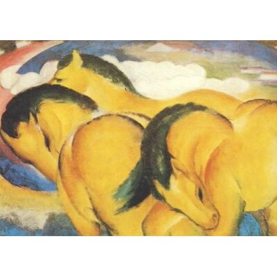 Franz Marc. Die kleinen gelben Pferde, 1912