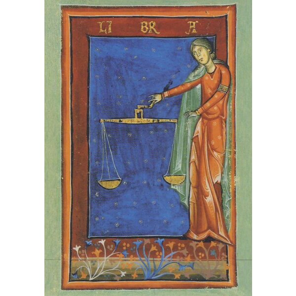 Liber Astrologiae, 14. Jh. Waage