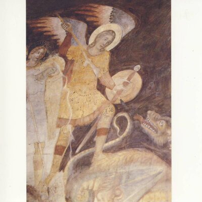 Cimabue oder Schule des Giotto. Erzengel Michael