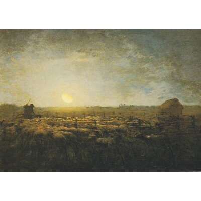 Millet. Mondbeschienene Schafweide
